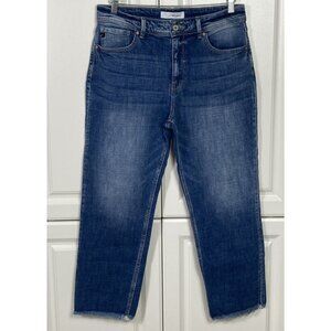 Kancan Jeans Size 11 / 29 Picnic in the Park High Rise Slim Cropped Straight Leg
